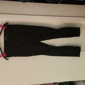 Express Black skinny jeans, ripped knees